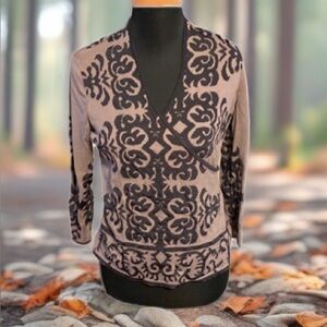 Light weight 3/4 sleeve Nic + Zoe top sz med